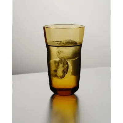 Domain Amber Flow Highball Glass Round 3.3" H 5.5" 14.3 oz (Special Order)