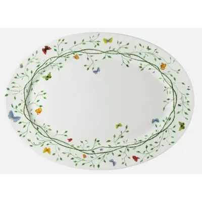 Wing Song/Histoire Naturelle Oval Dish/Platter 16.1 X 11.8 in