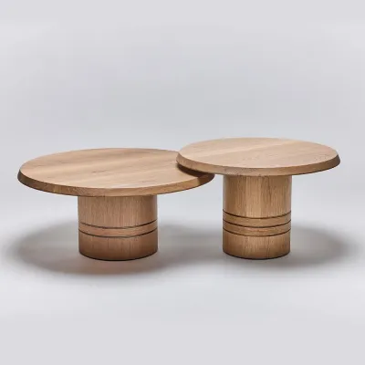 Hunt Bunching Set of Two Cocktail Tables, Natural