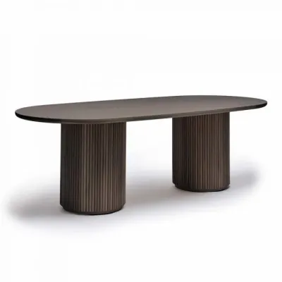 Laurel Oval Dining Table - Mocha