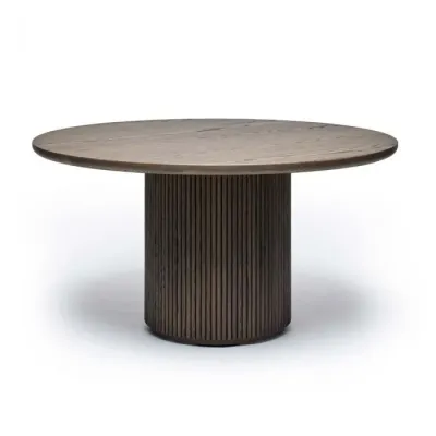 Laurel Round Dining Table Large - Mocha