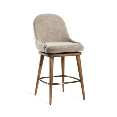 Harper Swivel Counter Stool, Flax