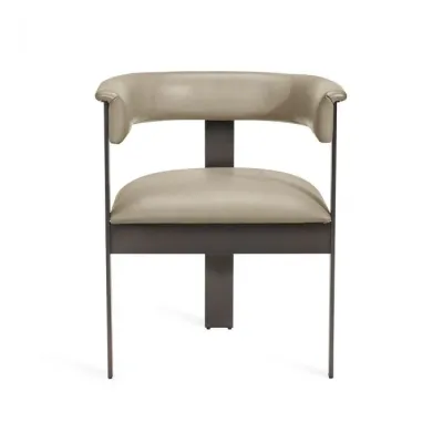 Darcy Dining Chair, Taupe/ Graphite