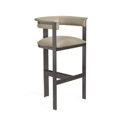 Darcy Bar Stool, Taupe/ Graphite