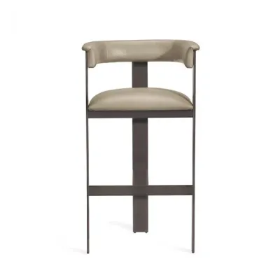 Darcy Bar Stool, Taupe/ Graphite