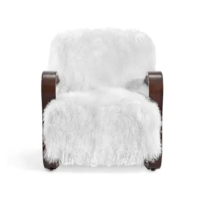 Milan Lounge Chair, White