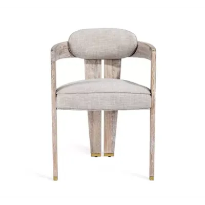 Maryl II Dining Chair, Cream Linen