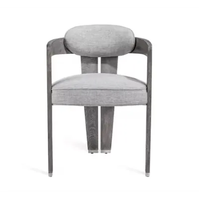 Maryl II Dining Chair, Grey Linen