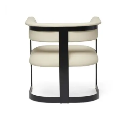 Darcy II Lounge Chair - Black/ Cream