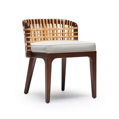 Palms Side Chair, Chestnut