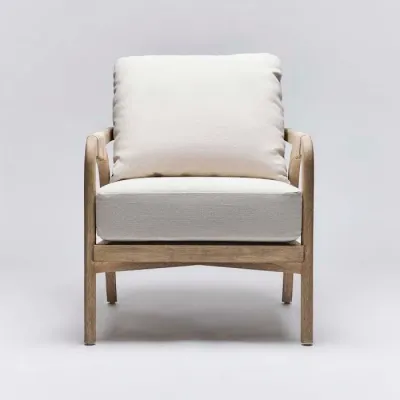 Delray Lounge Chair, White Ceruse