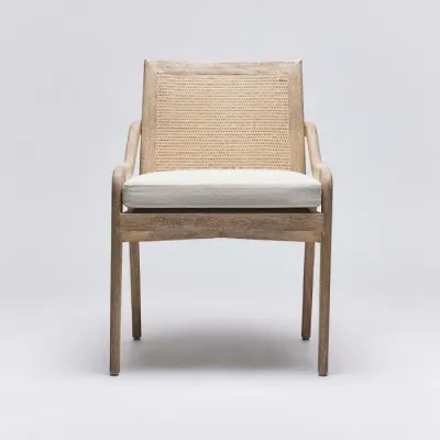 Delray Side Chair, White Ceruse