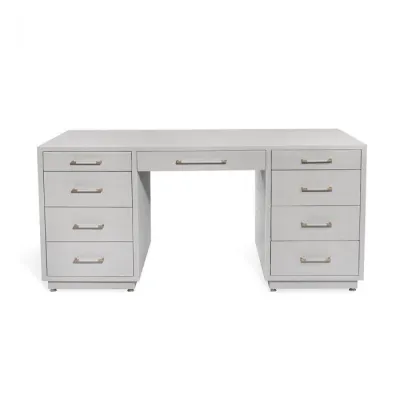 Taylor Grand Desk, Light Grey