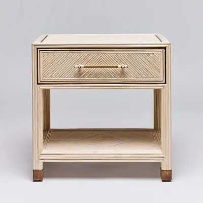 Jensen Bedside Chest, White Wash