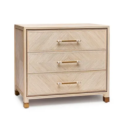 Jensen 3 Drawer Chest, White Wash