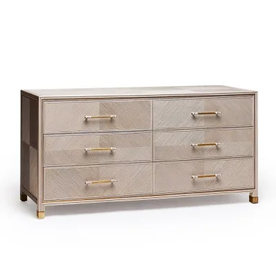 Jensen 6 Drawer Chest, Grey Wash