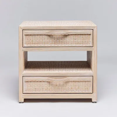 Melbourne Bedside Chest, White Wash