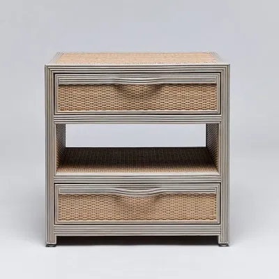 Melbourne Bedside Chest, Grey Wash