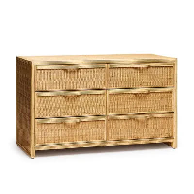 Melbourne 6 Drawer Chest, Natural
