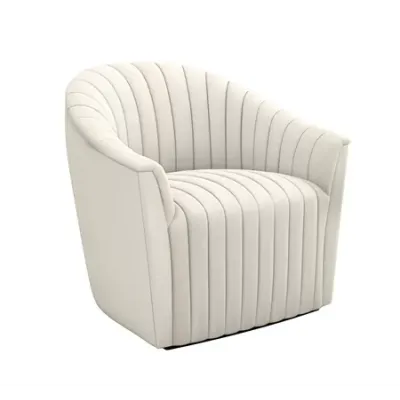 Channel Swivel Chair, Pearl