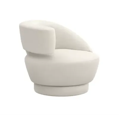 Arabella Left Swivel Chair, Pearl