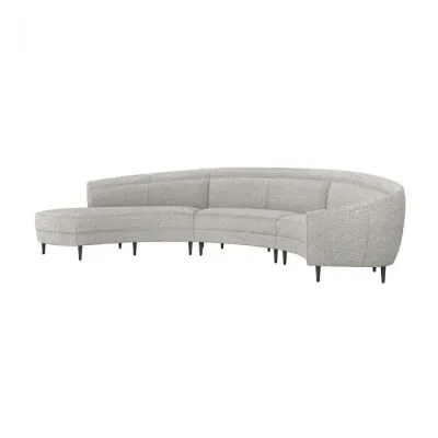 Capri Left Chaise Sectional, Rock