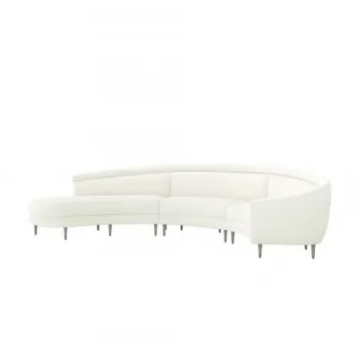 Capri Left Chaise Sectional, Shell