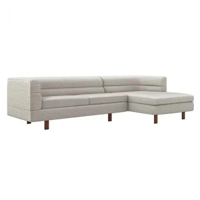 Ornette Right Chaise Sectional, Storm