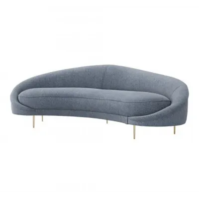 Ava Left Sofa, Azure