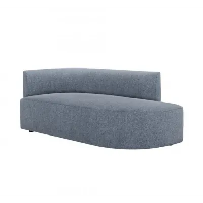 Martine Left Chaise, Azure