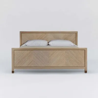 Jensen King Bed - White Wash