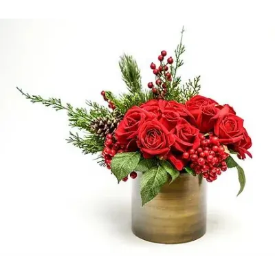 Red Rose Christmas Floral