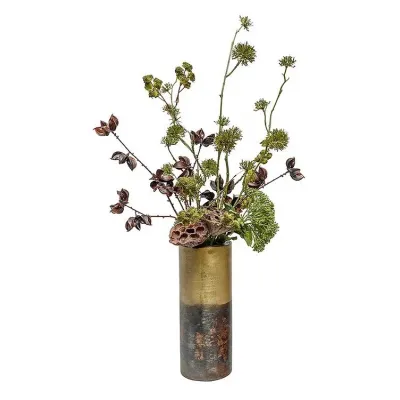 Brass/Bronze Vase With Forest Twigs