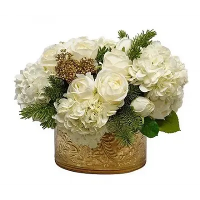 Gold/White Christmas Floral