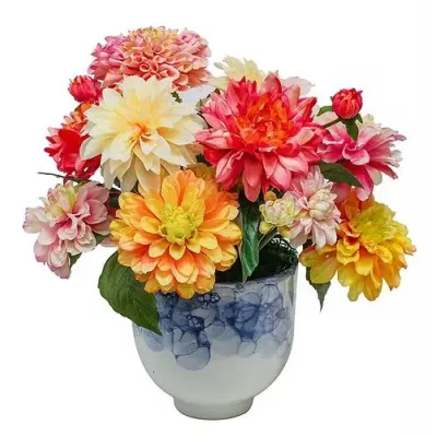 Ellory Pot With Summer Dahlia