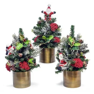 Set of 3 Santa Trees