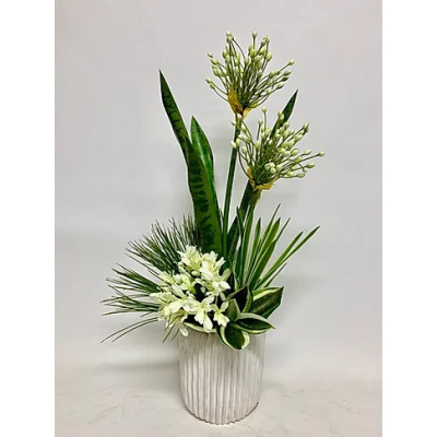 Agapanthus Ripple Vase 14" x 29"