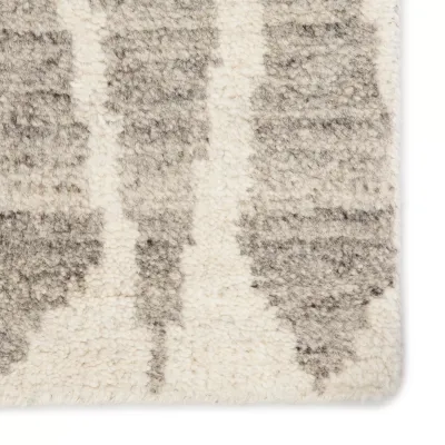 AZL04 Azland Sabot Ivory/Light Gray Rugs