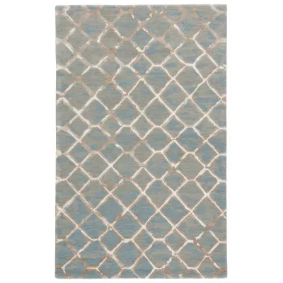 BL157 Blue Totten Blue/Cream Rugs