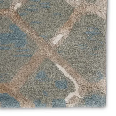 BL157 Blue Totten Blue/Cream Rugs
