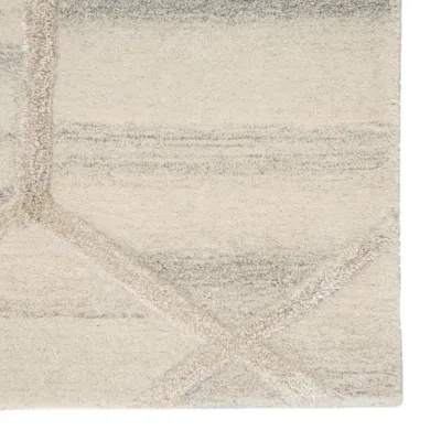 CT105 City Cleveland Cream/Gray Undyed Wool Rugs