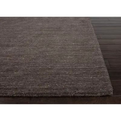 EL02 Elements Charcoal Gray/Charcoal Gray Undyed Wool Rug