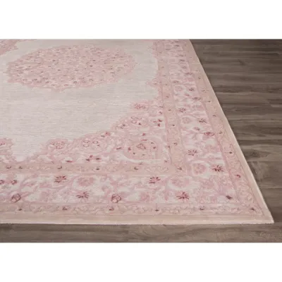 FB124 Fables Malo Bright White/Parfait Pink Rayon Rug