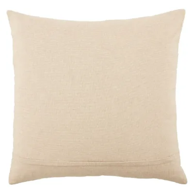 Nikki Chu by Jaipur Living Joyce Ivory/ Gold Geometric Poly Fill Pillow 22 inch