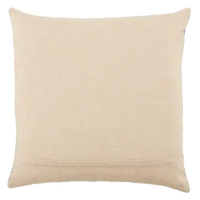 Nikki Chu by Jaipur Living Joyce Light Gray/ Silver Geometric Down Pillow 22 inch