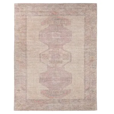 ELA07 Elaida Tan / Beige Red Rug