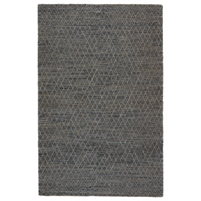 EMB03 Emblem Morse Gray/Dark Blue Rugs