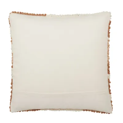 Jaipur Living Hasani Indoor/ Outdoor Tan/ White Abstract Poly Fill Pillow 22 inch