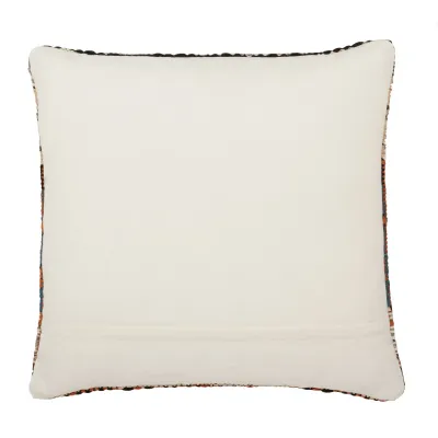 Jaipur Living Zyan Indoor/ Outdoor Orange/ Blue Trellis Poly Fill Pillow 22 inch