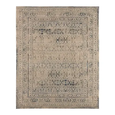 PSE06 Patterned Silence Blue Gray Rug